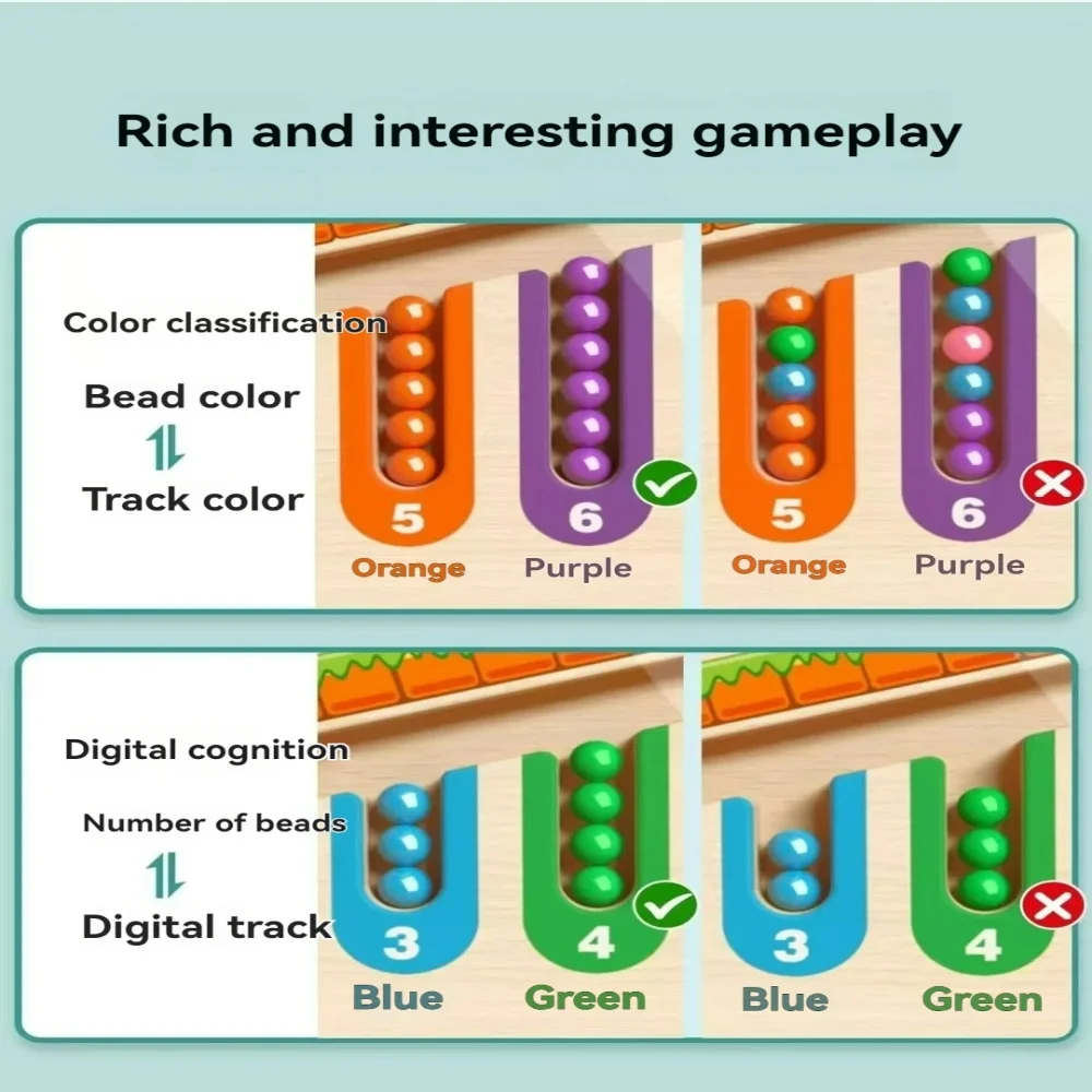 Dziecięca kulka magnetyczna z labiryntem – zabawka do treningu koncentracji, logicznego myślenia i pisania dla dzieci w wieku 3–4 lat, wczesna edukacja i układanka edukacyjna