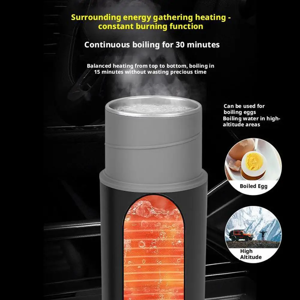 🚗☕ Elektryczny Czajnik Samochodowy – Inteligentna Kontrola Temperatury 37–50°C