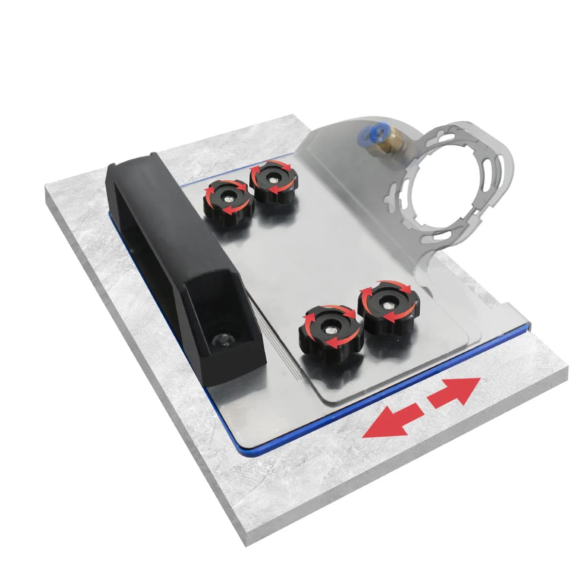 🧱🛠️ Stojak do Szlifierki Kątowej – Przystawka do Fazowania Płytek 45°