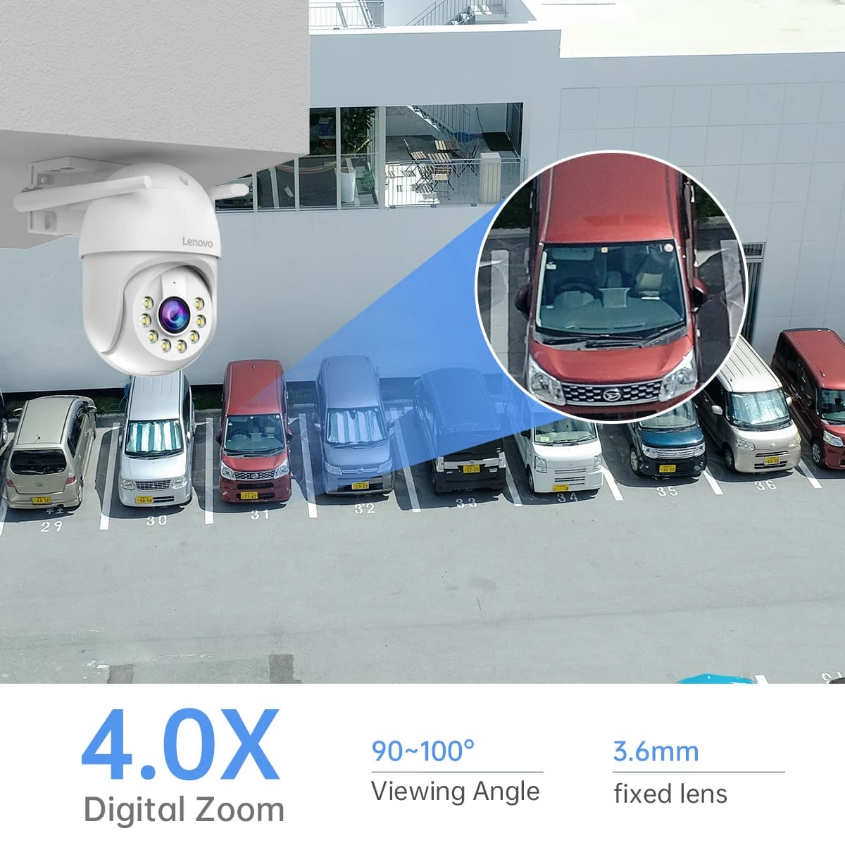 Zewnętrzna kamera monitoringu IP Lenovo wi-fi