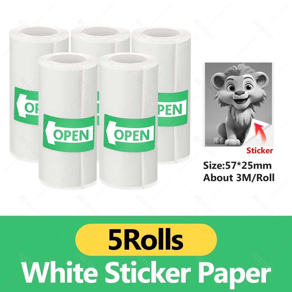 ⭐ Mini drukarka termiczna 58 mm – przenośna drukarka etykiet Bluetooth