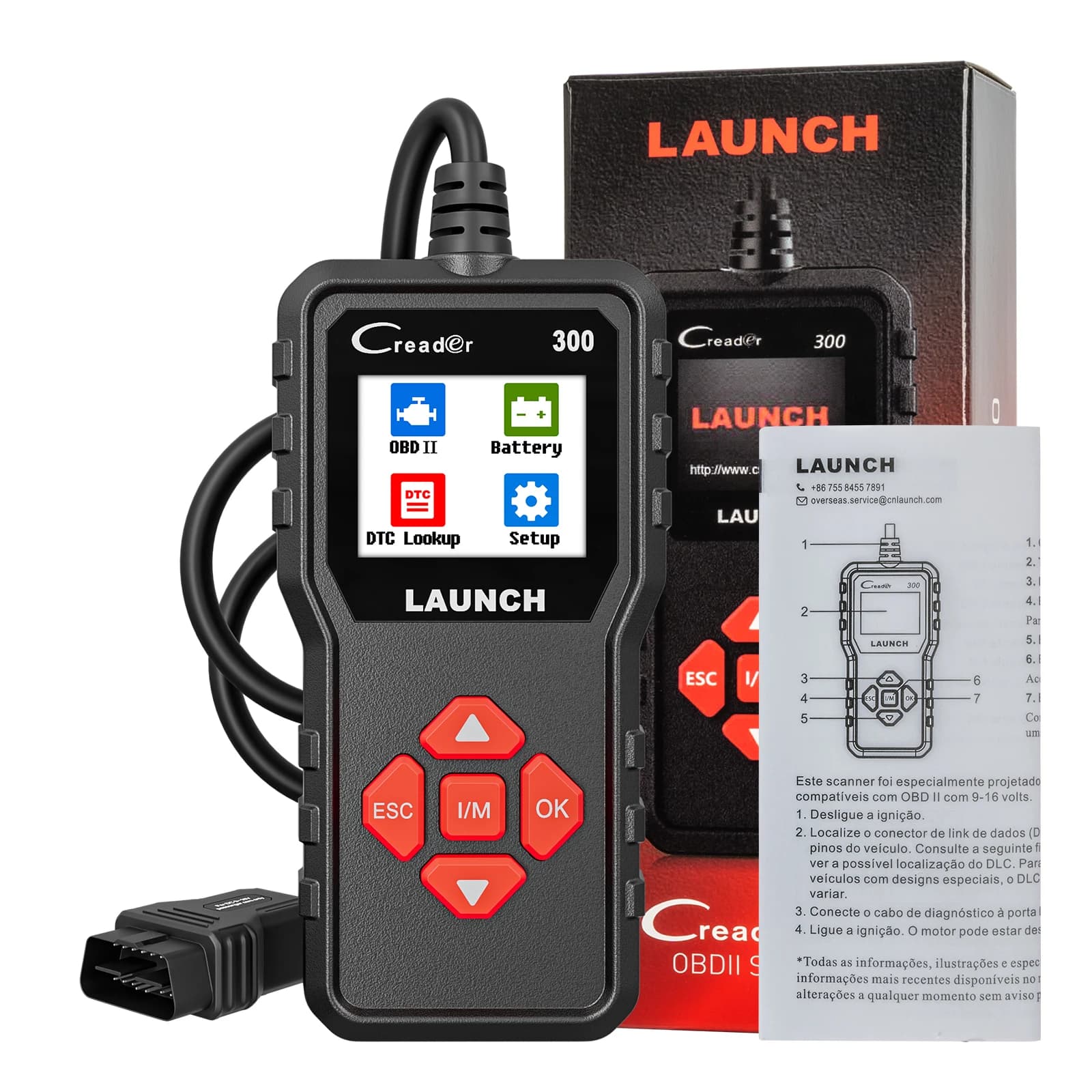 🔧 LAUNCH X431 CR300 – Skaner Diagnostyczny OBD2 do Samochodów