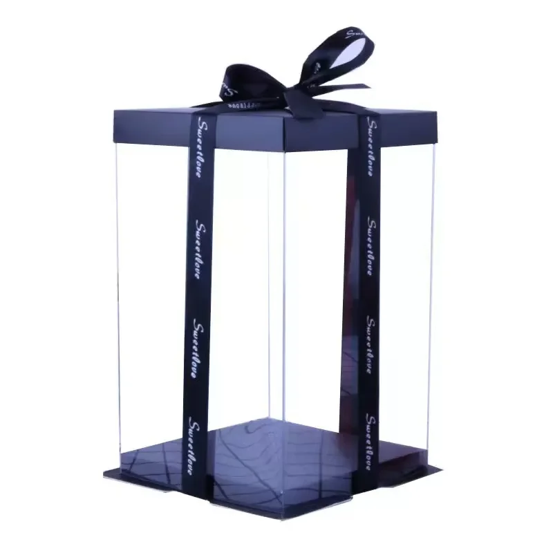 25 cm sztuczny miś z róż z pudełkiem, romantyczny prezent na Walentynki dla dziewczyny i kobiet, na rocznicę, ślub, dekoracja na przyjęcie.