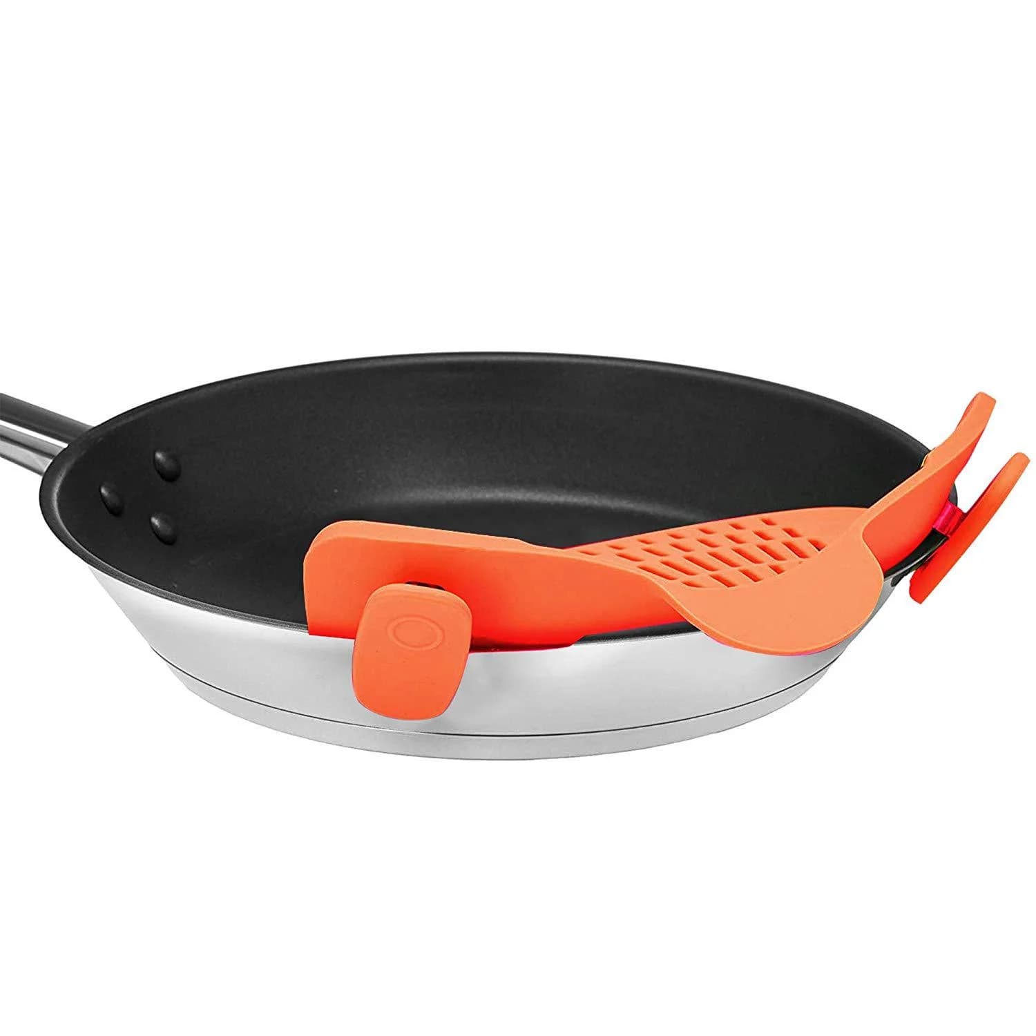 1 szt. regulowanego silikonowego sitka zaciskowego do garnków, patelni i misek – ręczny odcedzacz do makaronu i klusek.