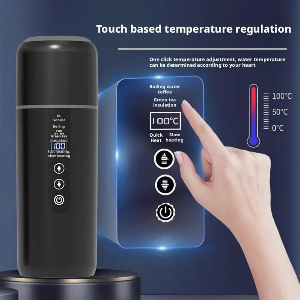 🚗☕ Elektryczny Czajnik Samochodowy – Inteligentna Kontrola Temperatury 37–50°C
