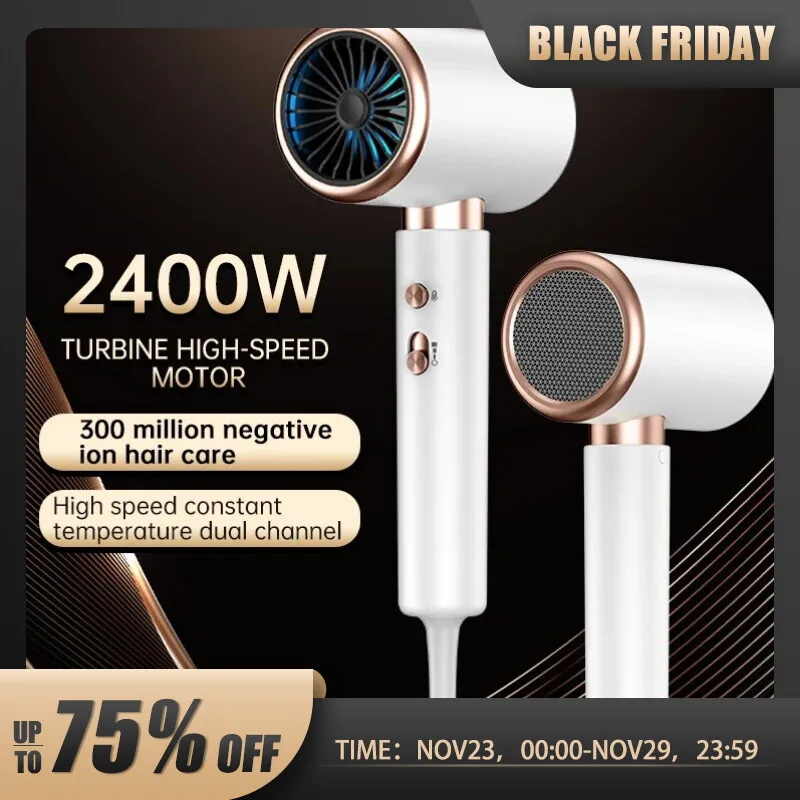 Profesjonalna suszarka do włosów z szybkim przepływem powietrza – cicha, z kontrolą temperatury, szybkie suszenie, idealna do użytku domowego i salonów fryzjerskich
